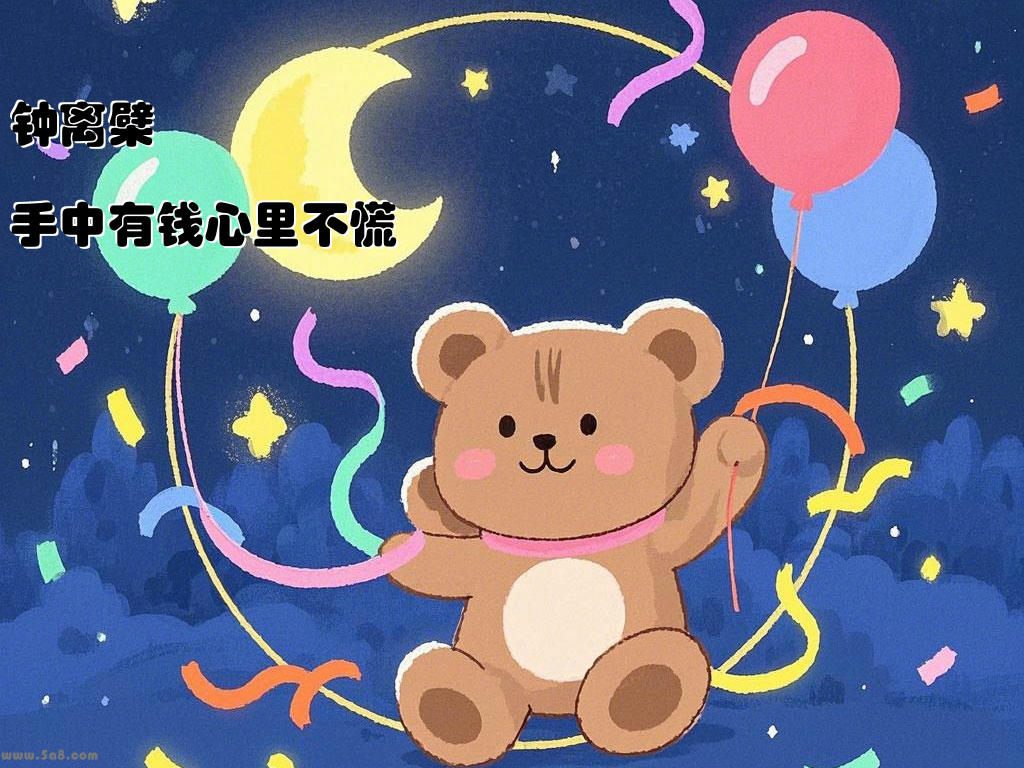 钟离檗鬌手中有钱心里不慌